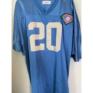 M&N Barry Sanders Detroit Lions 1994 75th Patch Authentic Jersey Men’s 54